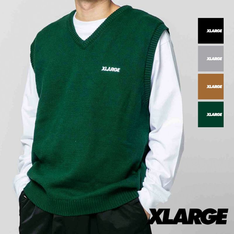 XLARGE エクストララージ 】 STANDARD LOGO KNIT VEST XLARGE