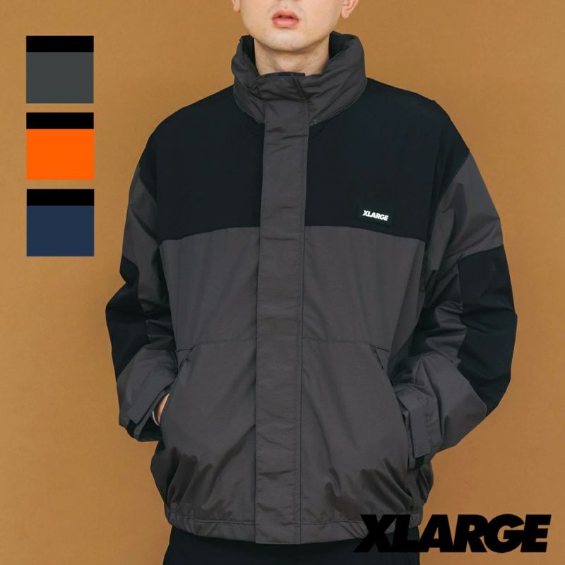 XLARGE エクストララージ 】 PANELED NYLON JACKET XLARGE パネル ナイロン ジャケット 101231021003 |  JEANS STATION -ジーンズステーション- オフィシャルサイト