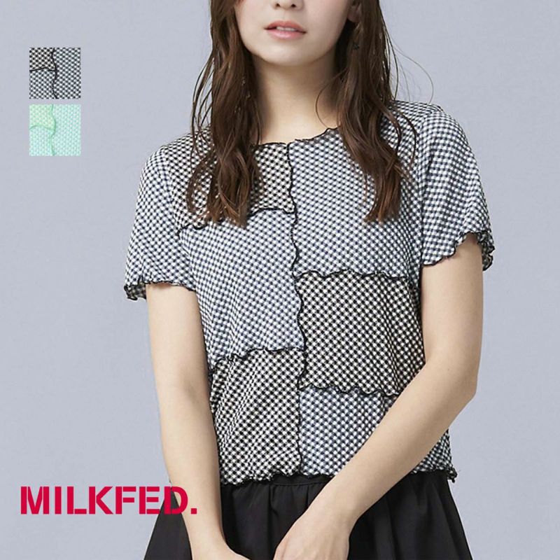 MILKFED. ミルクフェド 】 LETTUCE EDGE TOP MILKFED. レタス エッジ