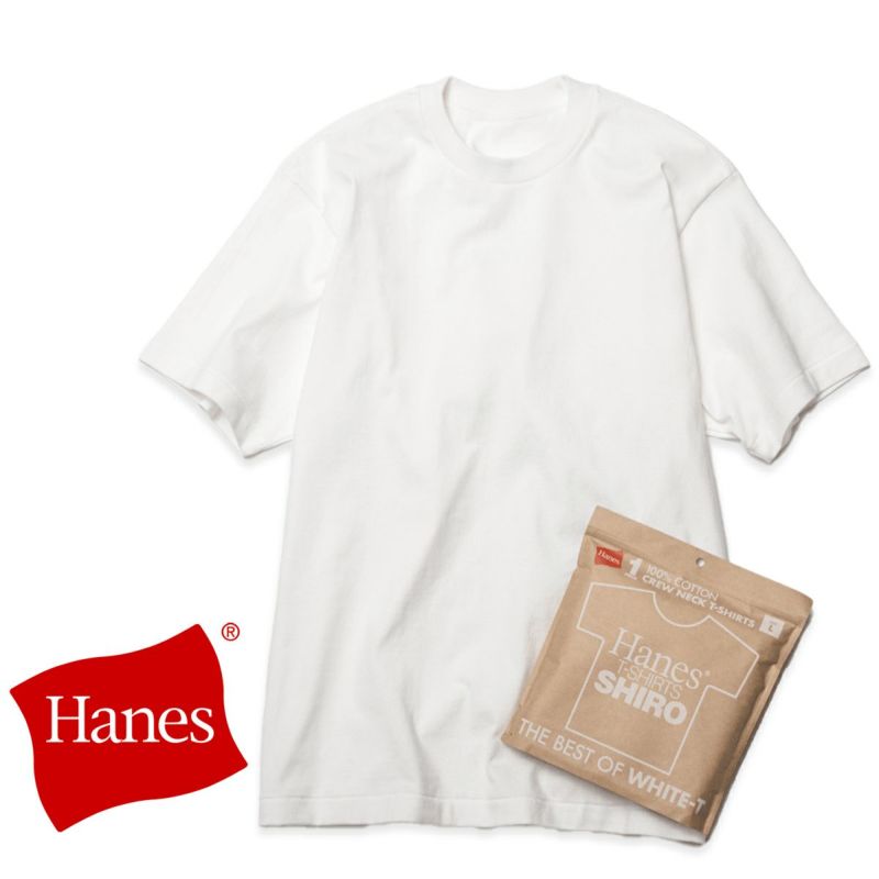 Hanes ヘインズ 】 Hanes T-SHIRTS SHIRO ヘインズ Tシャツ シロ