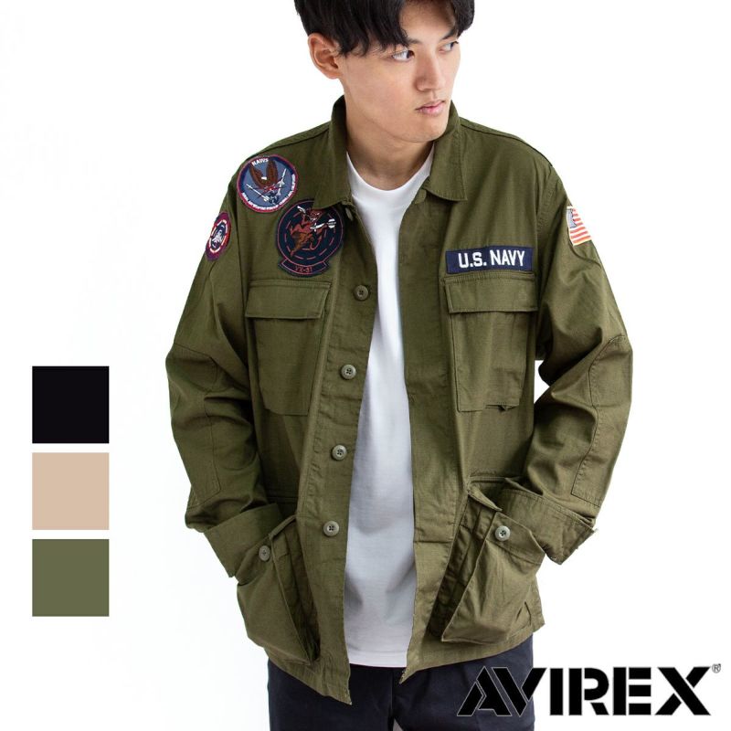 AVIREX アビレックス 】 リップストップ BDU ジャケット VX-31 TOPGUN