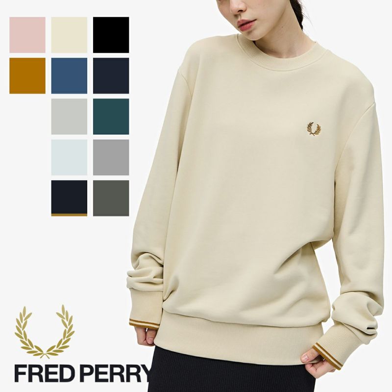 FRED PERRY フレッドペリー 】 Crew Neck Sweatshirt ワンポイント