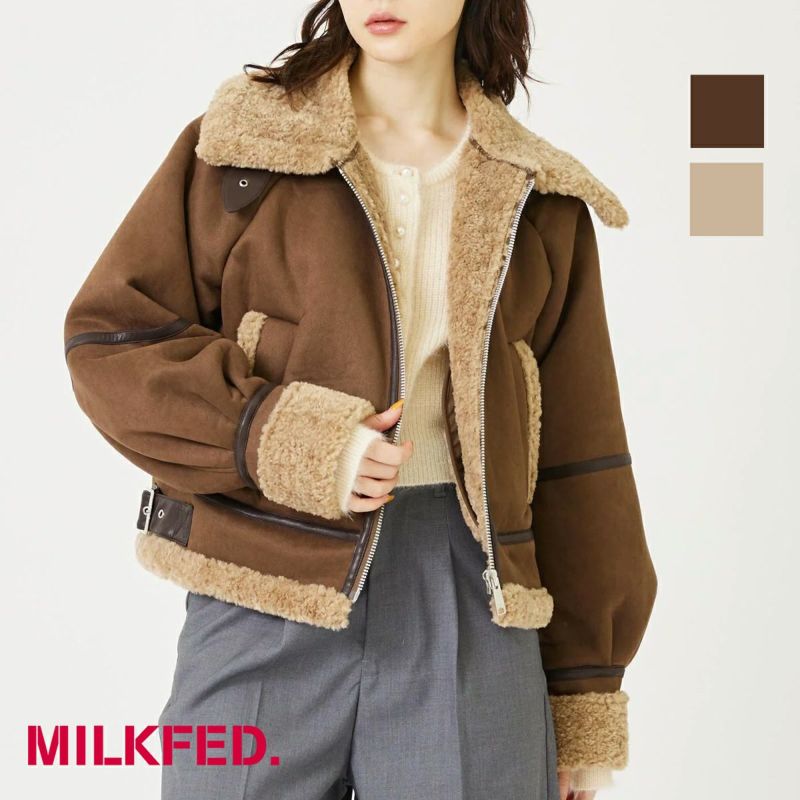 MILKFED. ミルクフェド 】 FAUX MOUTON JACKET MILKFED