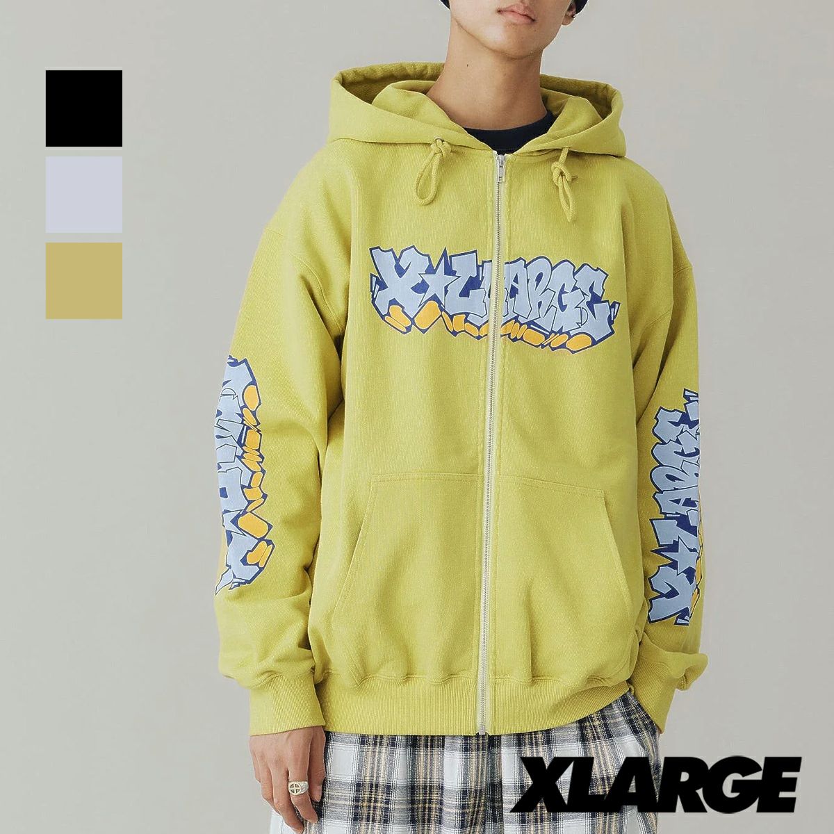 XLARGE エクストララージ 】 GRAFFITI ZIP UP HOODED SWEATSHIRT