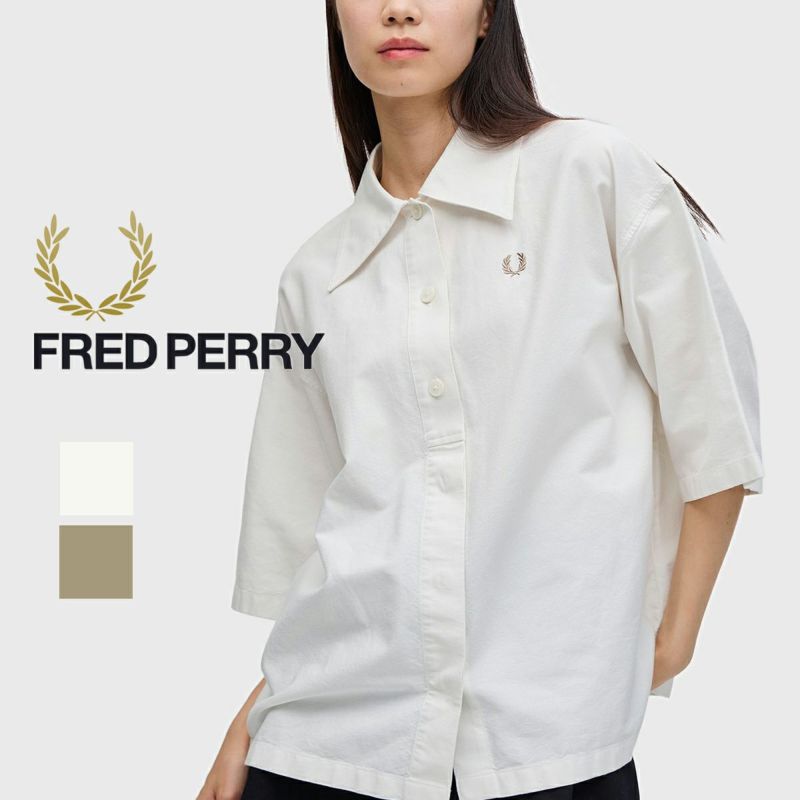 フレッドペリーFRED PERRY／プラケットディテールシャツ FRED PERRY フレッドペリー 】 ウィメンズ Placket Detail Shirt