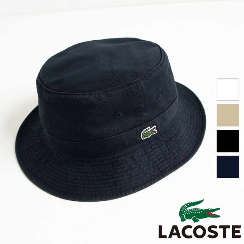 LACOSTE ラコステ 】One Point BUCKET HAT ワンポイント