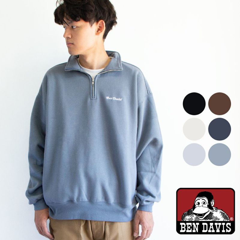 BEN DAVIS ベンデイビス ヘビーウエイト ハーフジップ ワン BEN DAVIS ベンデイビス ヘビーウエイト ハーフジップ ワン