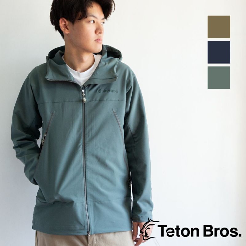 Teton Bros. ティートンブロス 】 Glacier Hoody (Men) グレイシャーフーディ ソフトシェル ジャケット メンズ  TB243-28M | JEANS STATION -ジーンズステーション- オフィシャルサイト