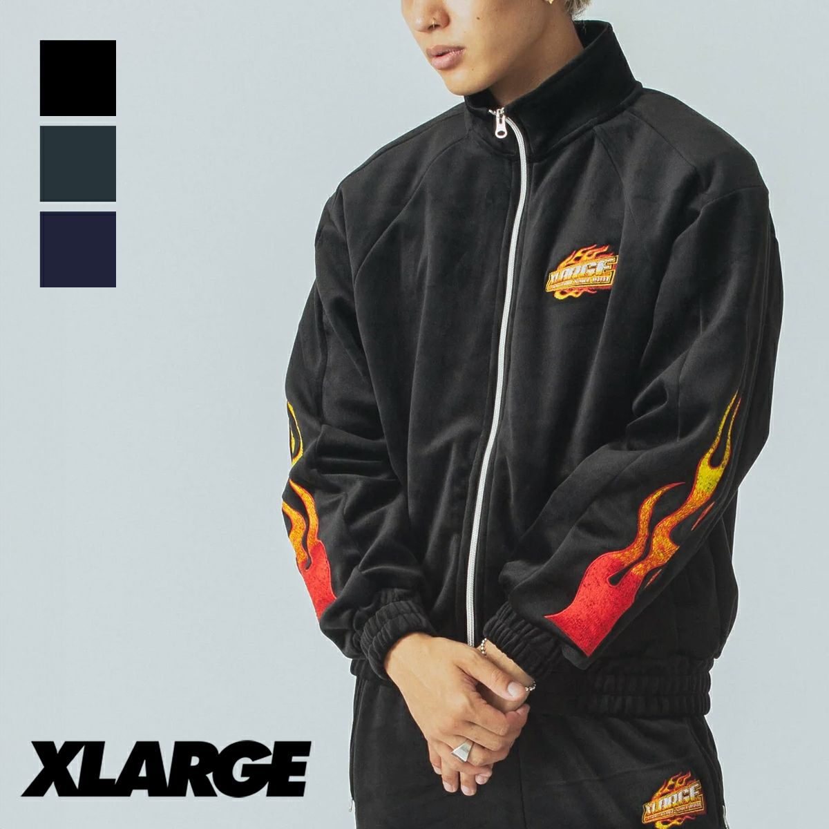 XLARGE エクストララージ 】 VELOUR TRACK JACKET ベロア トラック  