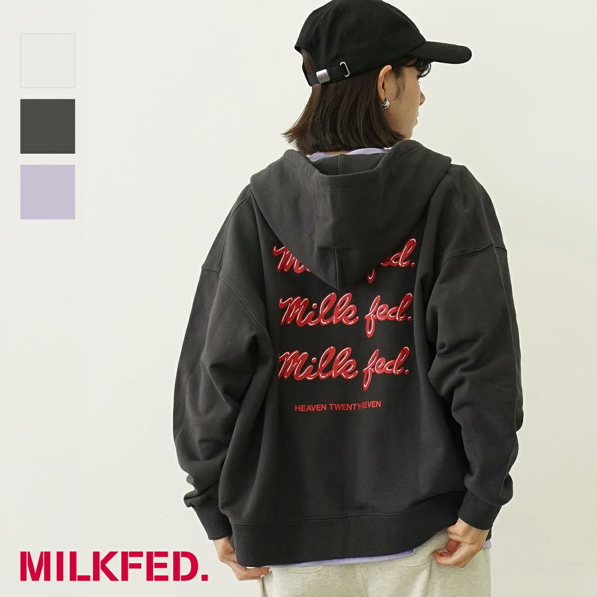 MILKFED. ミルクフェド SWEAT HOODED DRESS MILKFED. スウェット 