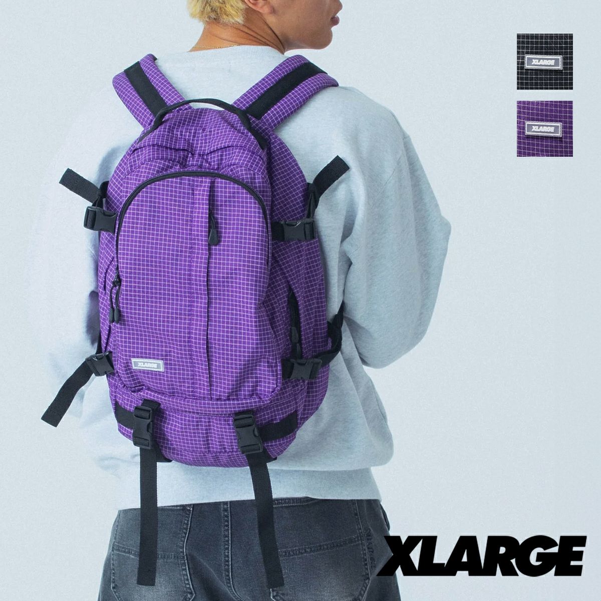 「 XLARGE エクストララージ 」 STANDARD LOGO PATCHED RIPSTOP DAYPACK スタンダード ロゴ パッチド リップストップ デイパック 101251053007 / XLARGE デイパック バックパック リュック 鞄 カバン ワンポイントロゴ 通勤 通学 スクールバッグ 旅行 2025SPRING XLARGE エクストララージ 】 STANDARD LOGO PATCHED RIPSTOP DAYPACK